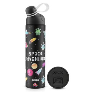 Pexpo Pico Space Uv Printed Design Bottle (Black) 500Ml