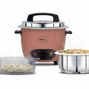 Pigeon Electric Rice Cooker Inox Pro With Steamer – 1.8 Ldx