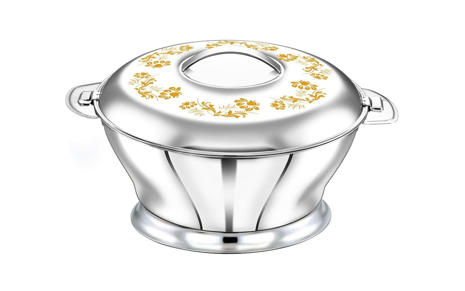 Pradeep Hotpot Bloom With Lid (Gold) (1500Ml)