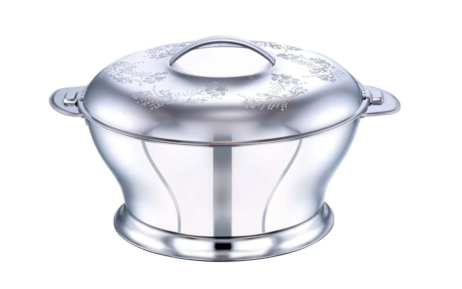 Pradeep Hotpot Bloom With Lid (Silver) (2000Ml)