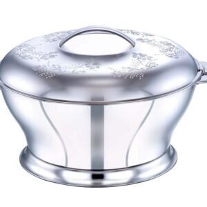 Pradeep Hotpot Bloom With Lid (Silver) (1500Ml)
