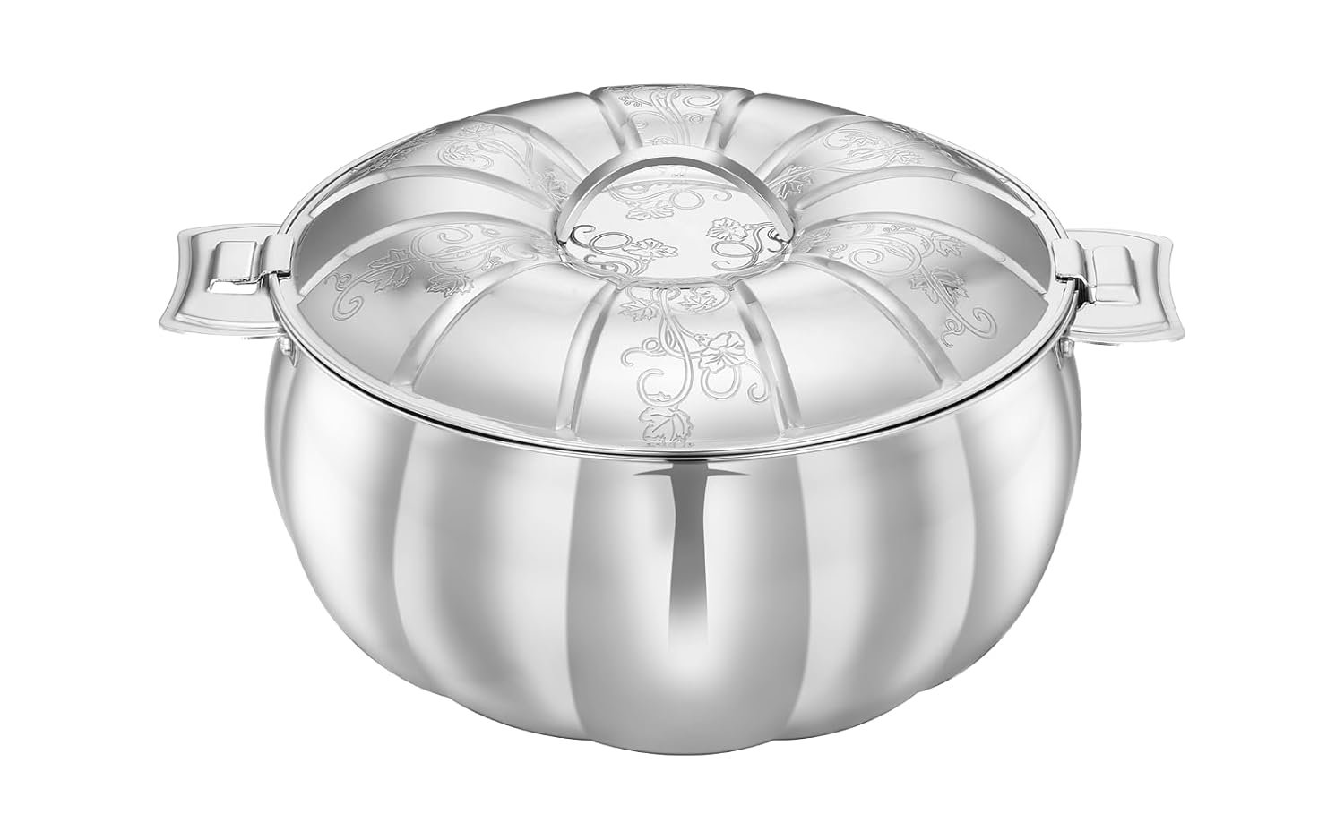 Pradeep Hotpot Diya With Lid (Silver) (7500Ml)