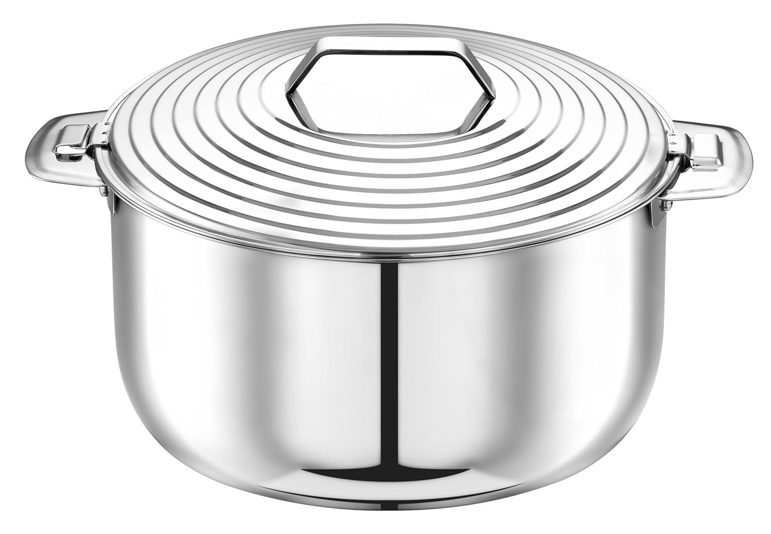 Pradeep Hotpot Silverline With Lid (2000Ml)