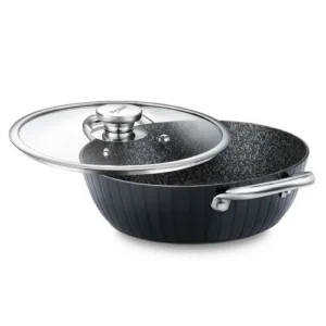 Prestige Deep Kadai-Durastone Hard W/Gl 280Mm