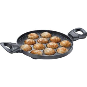 Eleenova Aspire Non-Stick Appapatra 12 Pit Induction Compatible Cookware