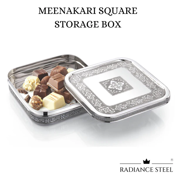 Radiance Meenakari Square Chocolate Box (Small)