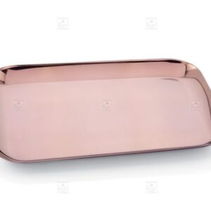 KESARIYA 10 INCHES ROSE GOLD SERVICE TRAY