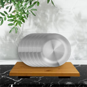 Stainless Steel 6 PCS Side Plate Signature - Matt