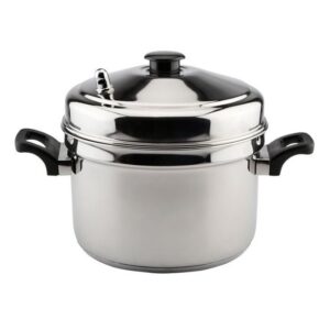 KESARIYA 23.5 CM SANDWICH IDLY POT WITH DULUXE IDLY PLATE (5 PLATE)