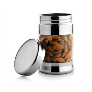 JVL Fusion FOC Series Stainless Steel Kitchen Storage Canisters - Airtight Dry Food Containers