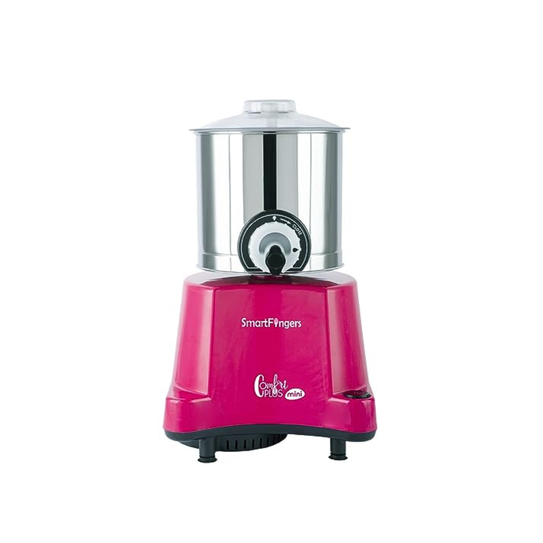 SmartFingers Comfort Plus Wet Grinder | 1.25 Liter | Pink