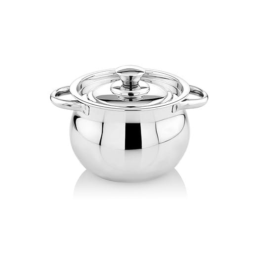 KESARIYA 15 cm/ 1.7 LTR TOMATO HANDI WITH HANDLE AND LID