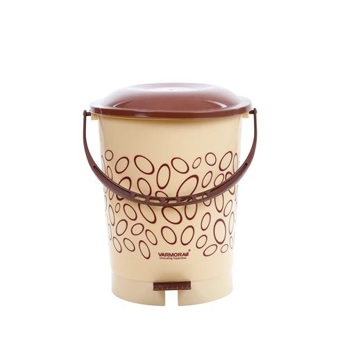 Varmora Royal Pedal Bin 12Ltr (Beige)