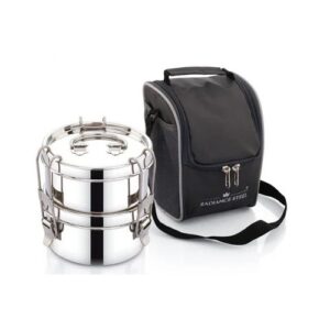 Radiance Round Two-Tier Leakproof Lunch Box