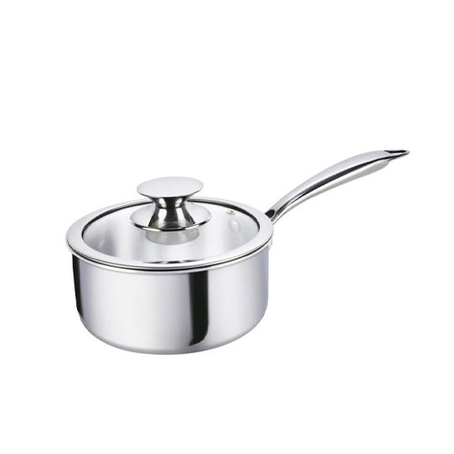 Alda Bueno Tri-Ply SS Sauce Pan With Lid 14Cm (1.0L)