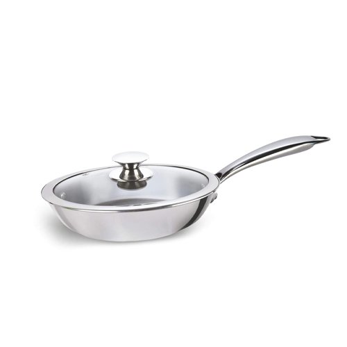 Alda Bueno Tri-Ply SS Fry Pan With Lid 26Cm