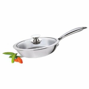 Alda Bueno Tri-Ply SS Fry Pan With Lid 28Cm
