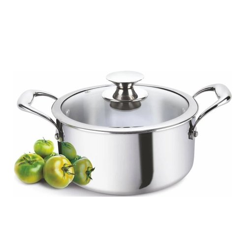 Alda Bueno Tri-Ply SS Casserole With Lid 24Cm (5.0L)