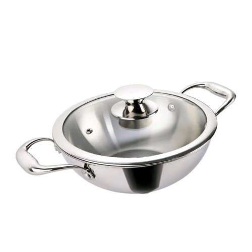 Alda Bueno Tri-Ply SS Deep Wok With Lid 30Cm (5.2L)