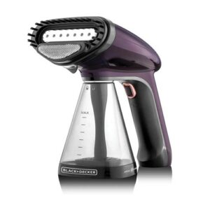 BLACK DECKER 1500 Watts 1500 W Garment Steamer (Purple)