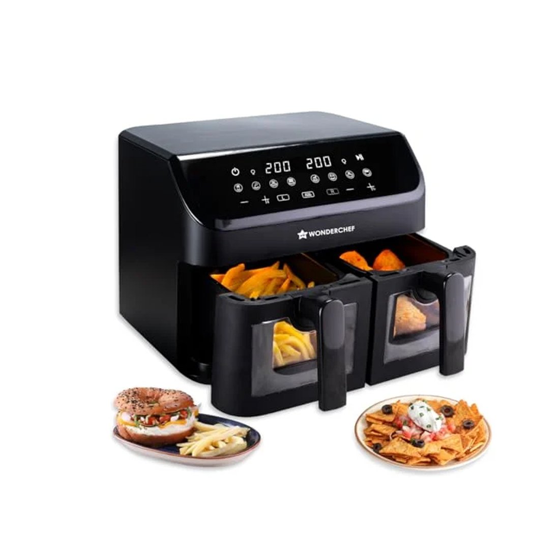 Wonderchef Air Fryer-Regenta With Dual Basket 2000W