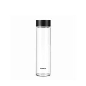 Borosil Glass W/B-Neo Black SS Lid 550Ml