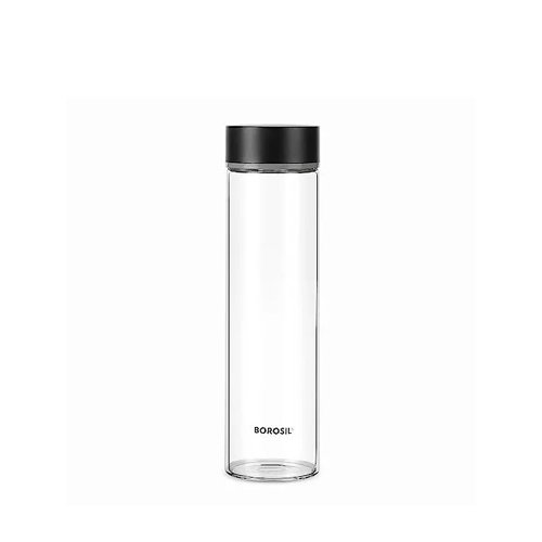 Borosil Glass W/B-Neo Black SS Lid 550Ml