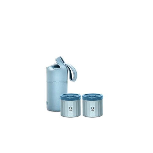 Vaya Preserve Lunchkit-Preserve 2*300Ml (Blue With Gobag Blue)