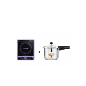 Greenchef Ember Induction Cooktop+Compact Prime SS Cooker Combo