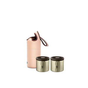 Vaya Preserve Lunchkit-Preserve 2*300Ml (Graphite With Gobag Brown)