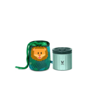 Vaya Preserve Kids Lunchkit 300Ml (Green With Gochamp Lion)