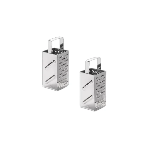 Petals SS Square Grater(Set Of 2)