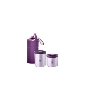 Vaya Preserve Lunchkit-Preserve 300Ml+500Ml (Purple With Gobag Purple)