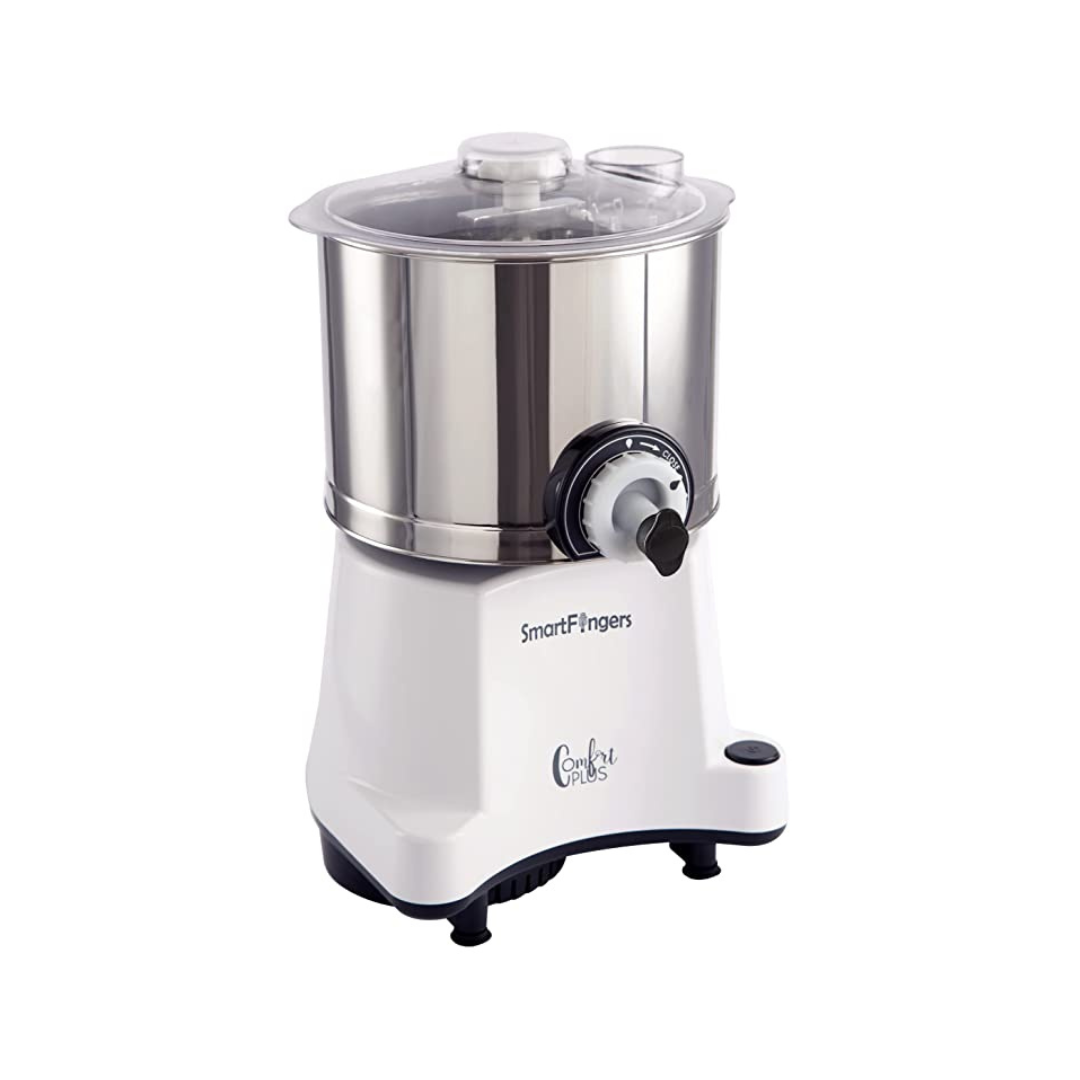 SmartFingers Comfort Plus Table Top Magic Wet Grinder 230V | 2 Litre | White