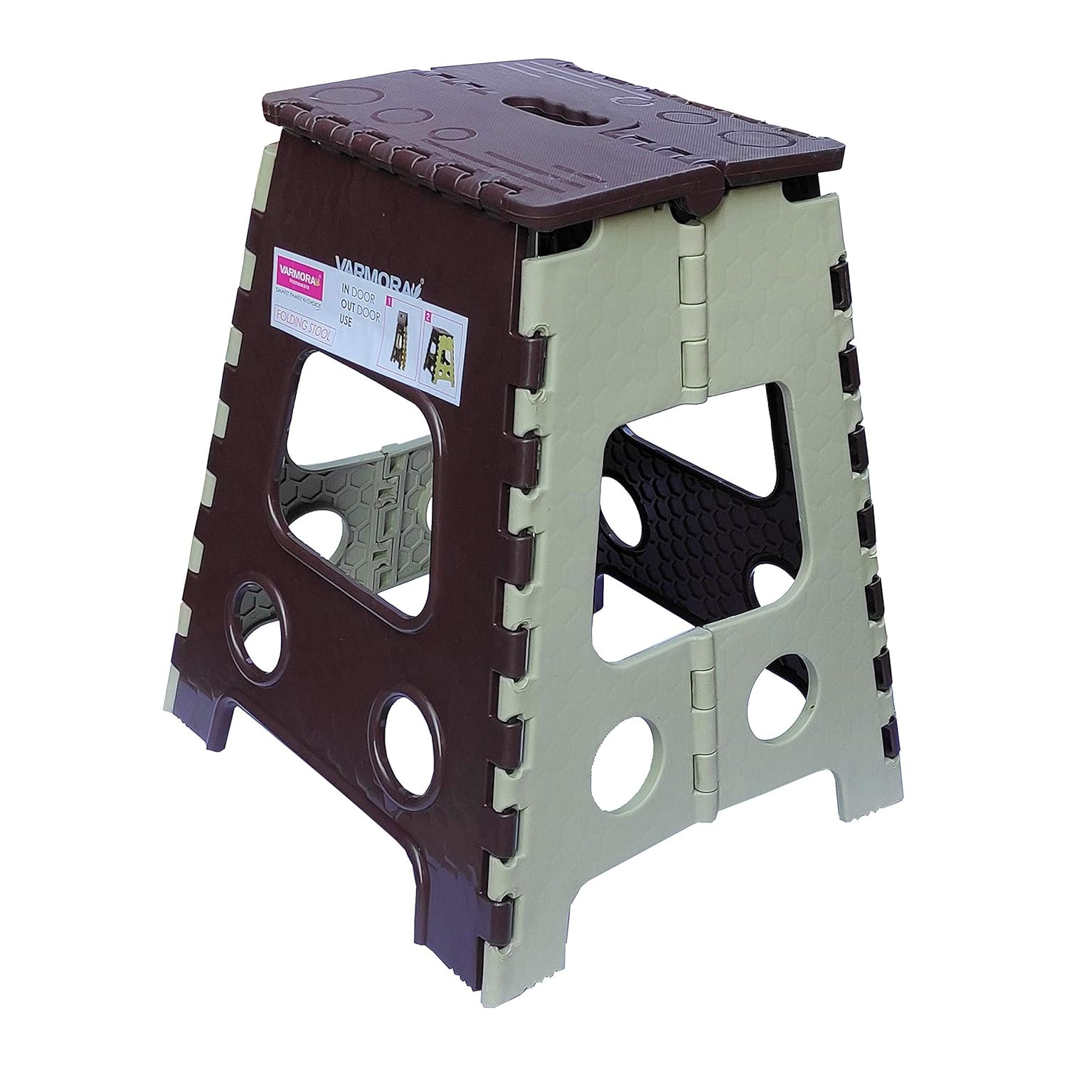 Varmora Folding Stool-Big 18 Inches