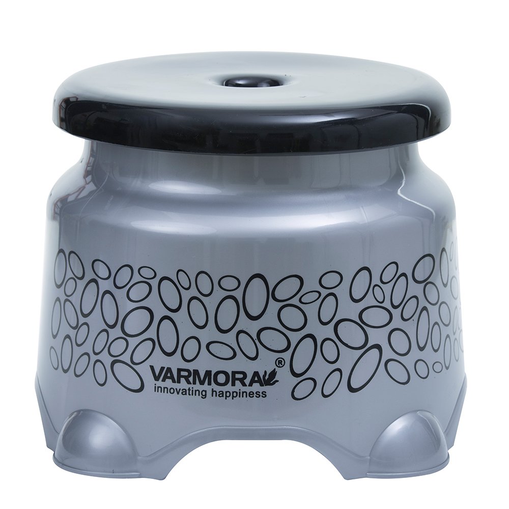 Varmora Royal Round Stool (Silver)