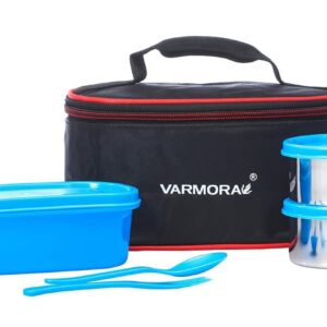 Varmora SS Duo Lunch 3 Pc Set (Blue)