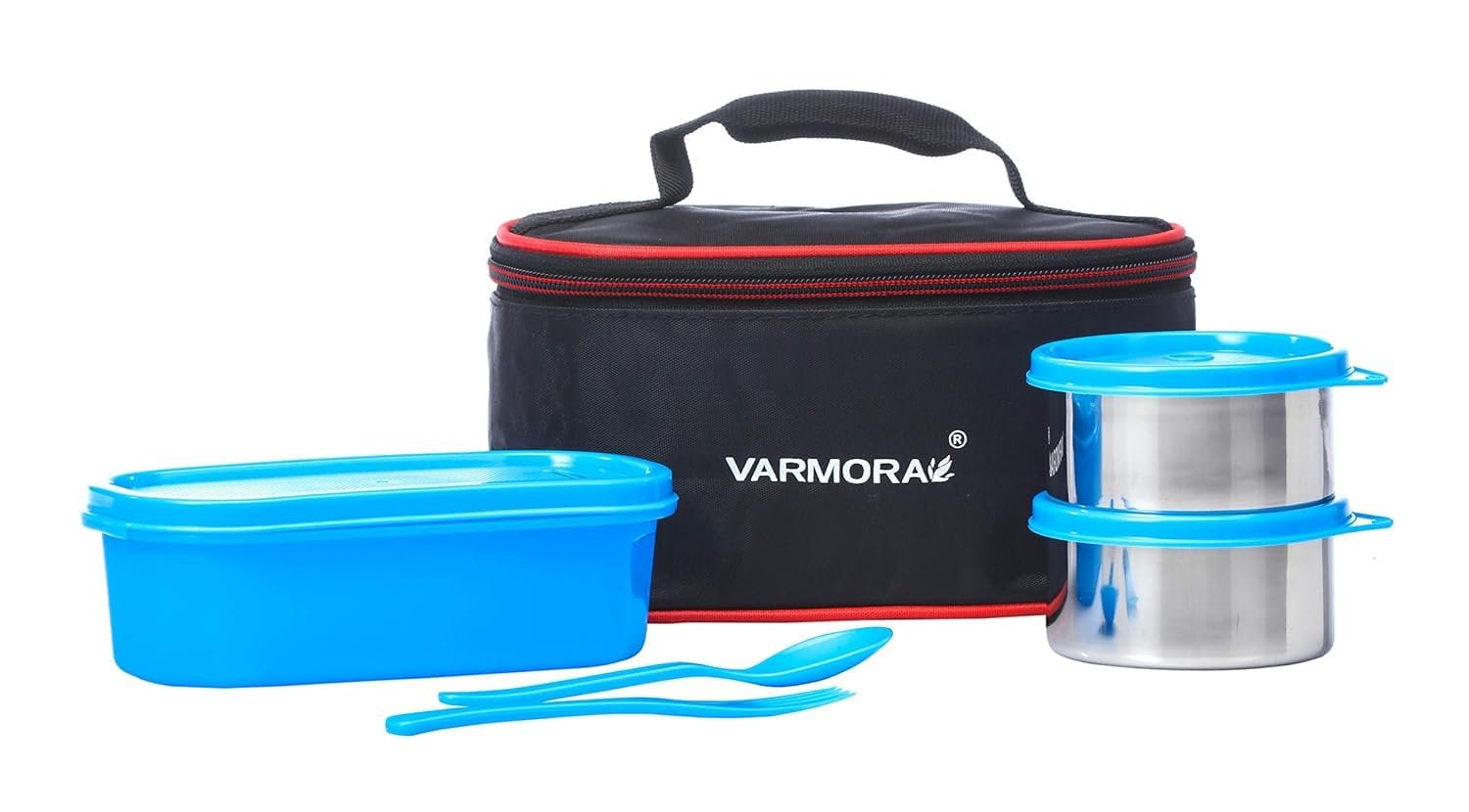 Varmora SS Duo Lunch 3 Pc Set (Blue)