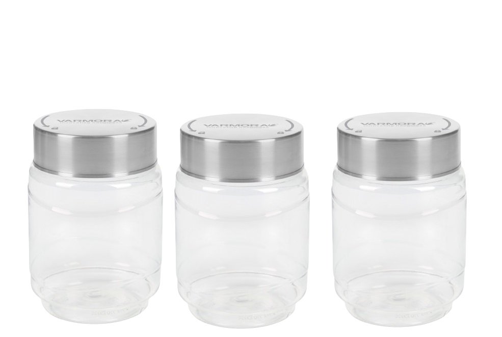 Varmora Store N Stack SS – Square 850 ML Set Of 3