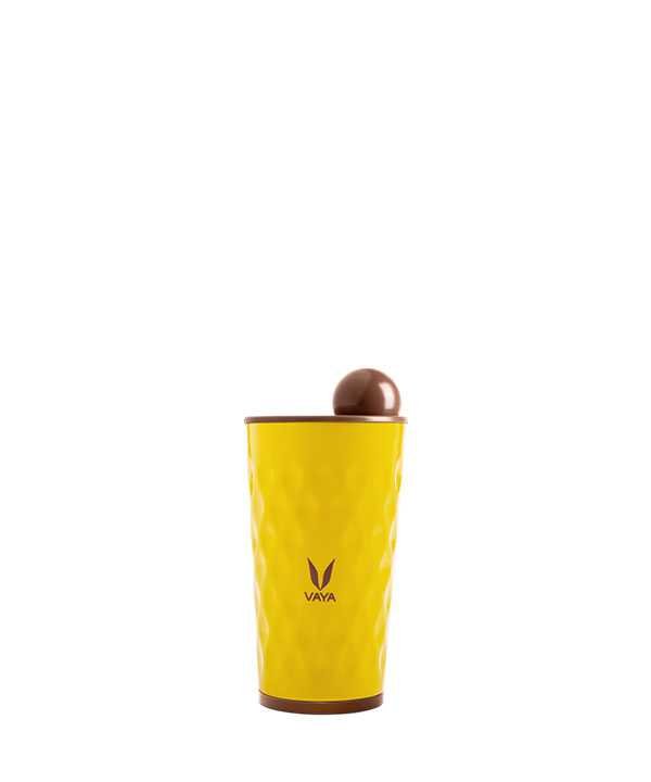 Vaya Drynk With Globe Lid 350Ml (Yellow)