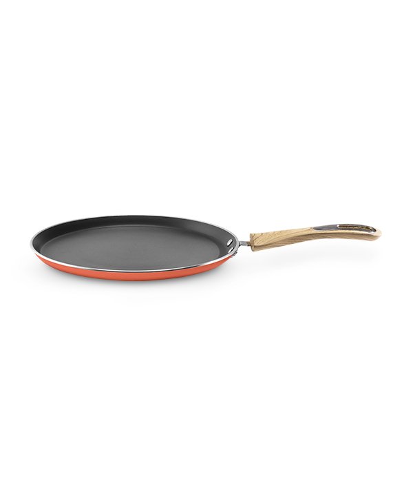 Vaya Hautechef-Ptfe Tawa Coral Crush-Wood Finish Handle