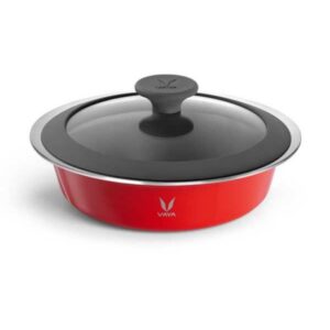 Vaya Serveware Glass Lid 1100Ml (Scarlet Sun)