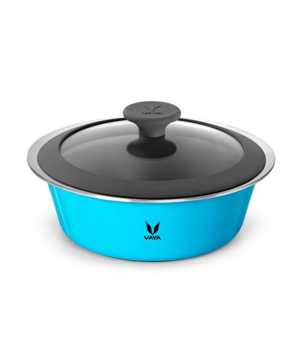 Vaya Serveware Glass Lid 1500Ml (Azure Blue)