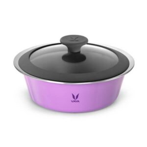 Vaya Serveware Glass Lid 1500Ml (Iris Purple)