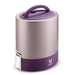 Vaya Tyffyn With Copper-Finished Containers-1000Ml (Purple)