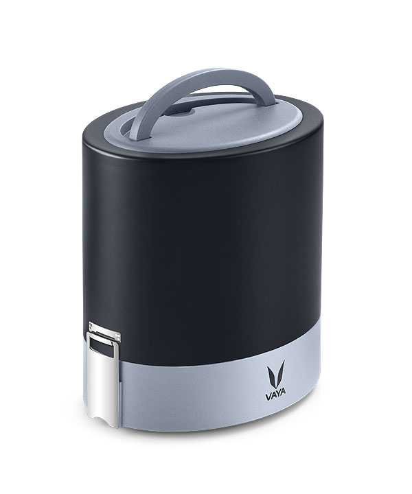 Vaya Tyffyn With Copper-Finished Containers-1000Ml (Black)