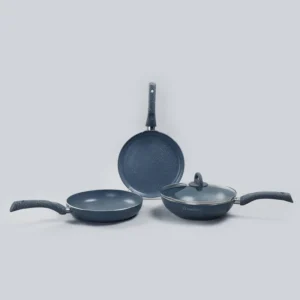 Wonderchef Combi-Granite So4 Dosa Tawa+Frypan W/Lid+Wok