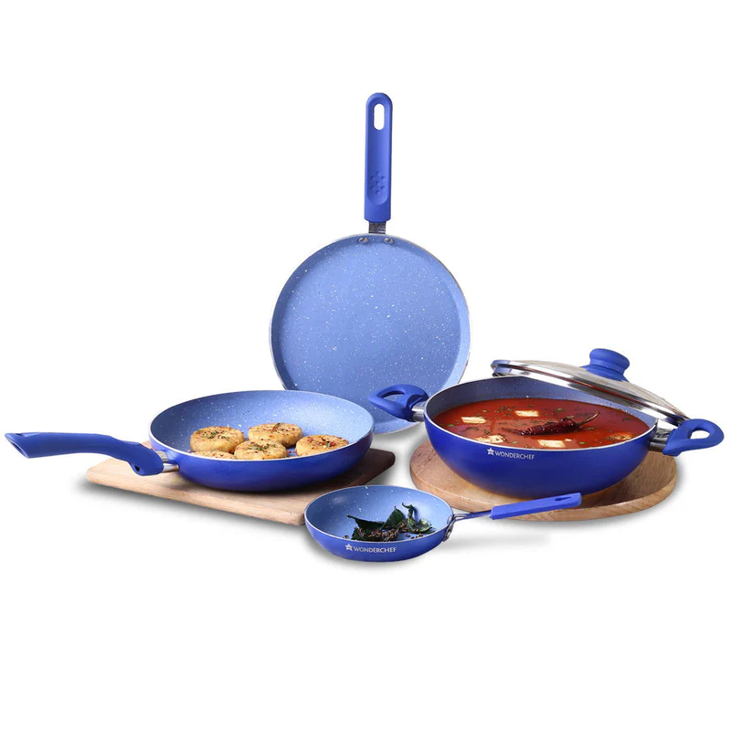 Wonderchef Combi-Royal Velvet 5Pcs Set Blue