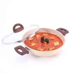Wonderchef Kadhai-Duralife W/Lid 240Mm Ivory