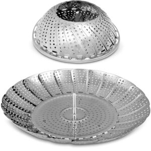 Shengya Adjustable Steamer Tray Stainless Steel | Expandable Steaming Basket | Food Grade Kitchen Steamer